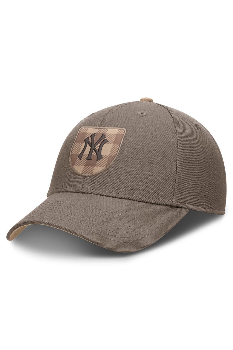 Men's Nike  Brown New York Yankees Statement Rise Adjustable Hat, Main, color, Brown