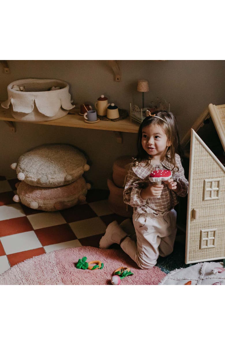 Lorena Canals Floor cushion Bubbly, Alternate, color, Olive, Natural