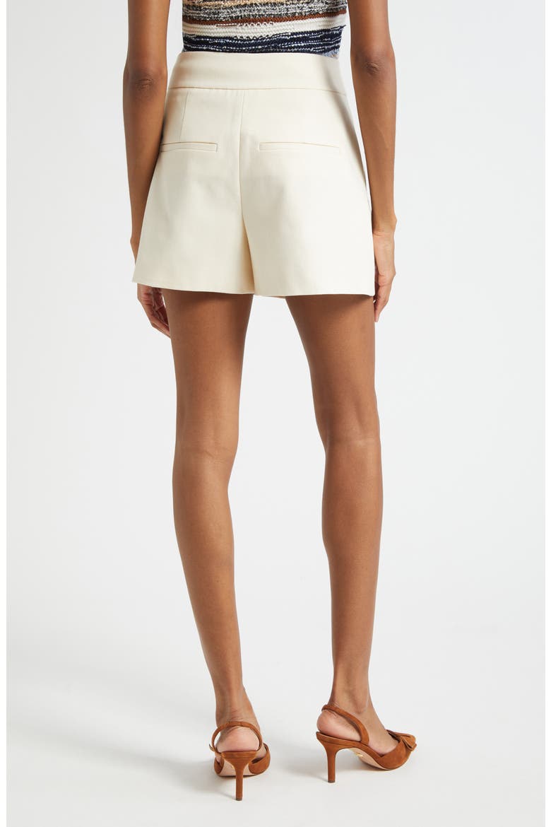 Devina High Waist Shorts, Alternate, color, ECRU