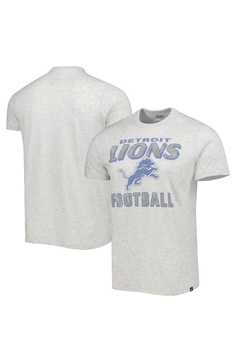 '47 Men's '47 Heathered Gray Detroit Lions Dozer Franklin Lightweight T-Shirt, Main, color, Gray
