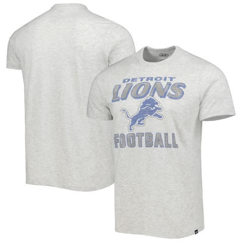 Men's '47 Heathered Gray Detroit Lions Dozer Franklin Lightweight T-Shirt