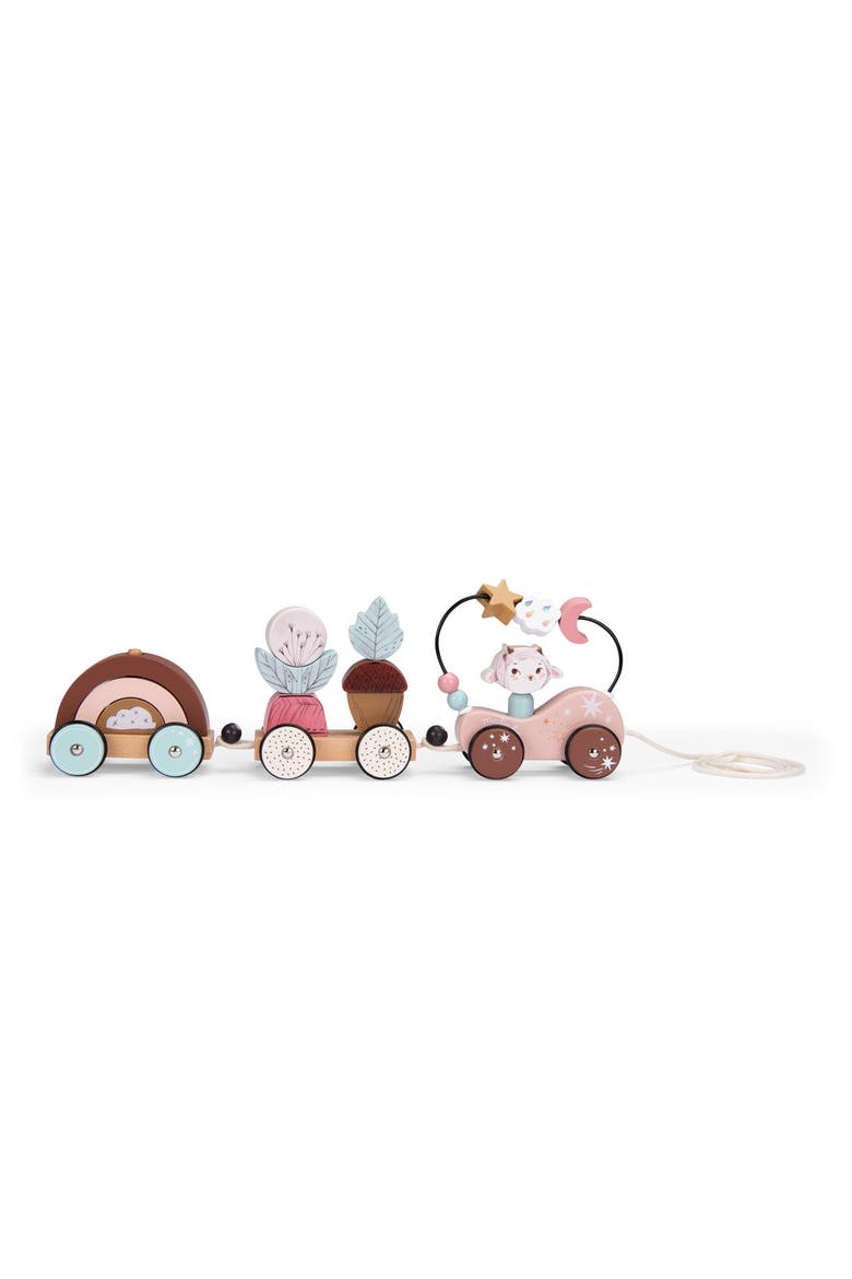 Pull along activity train "After The Rain" collection, Main, color, Brown