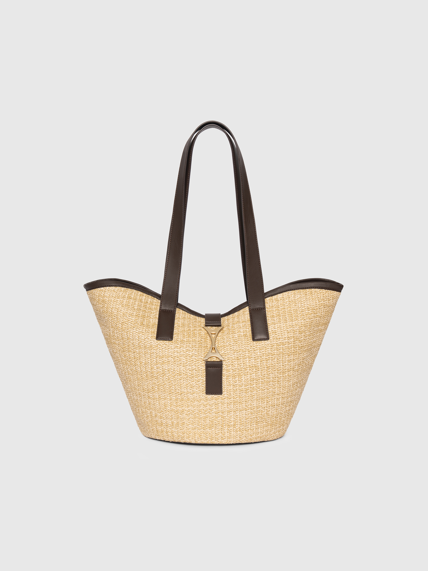 Emera Raffia Tote Bag, Main, color, Natural