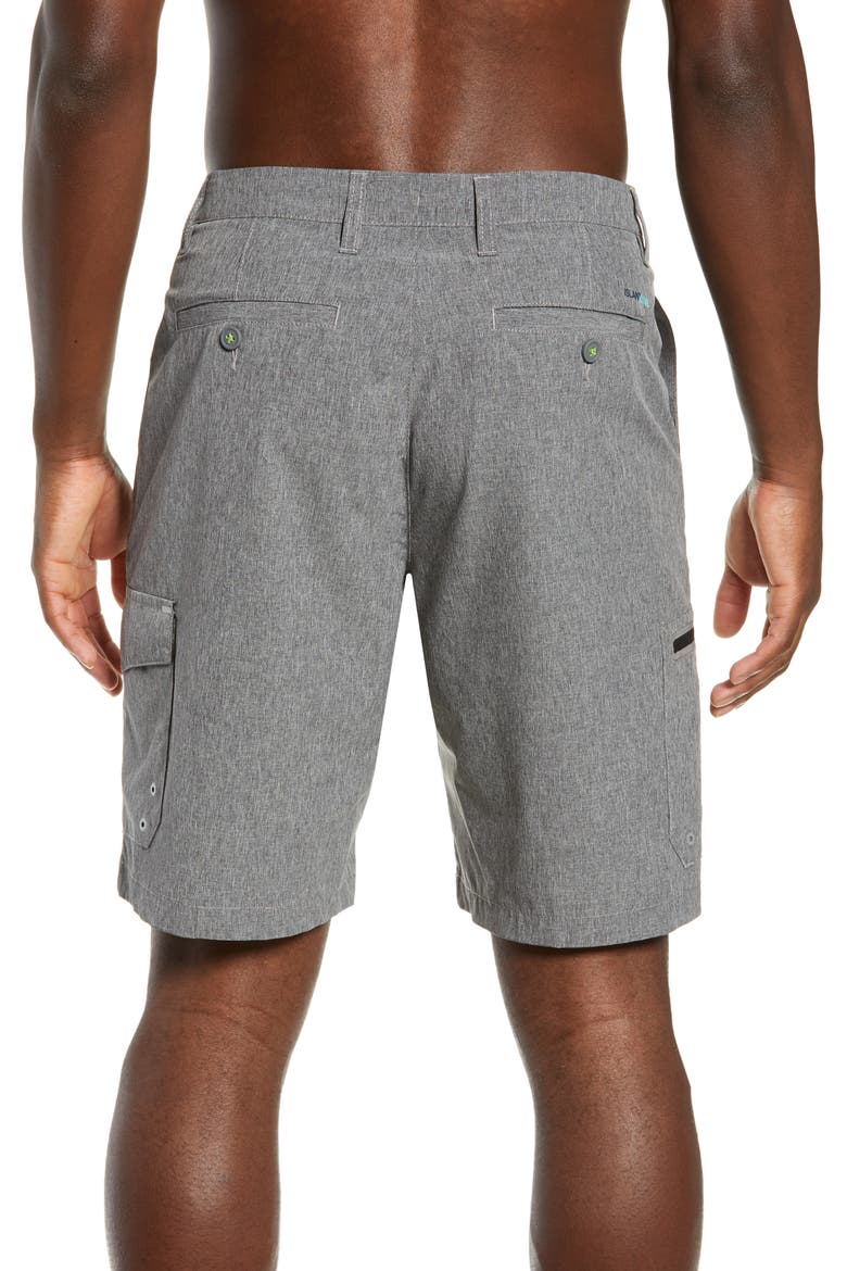 Cayman Isles Cargo Hybrid Board Shorts, Alternate, color, COAL