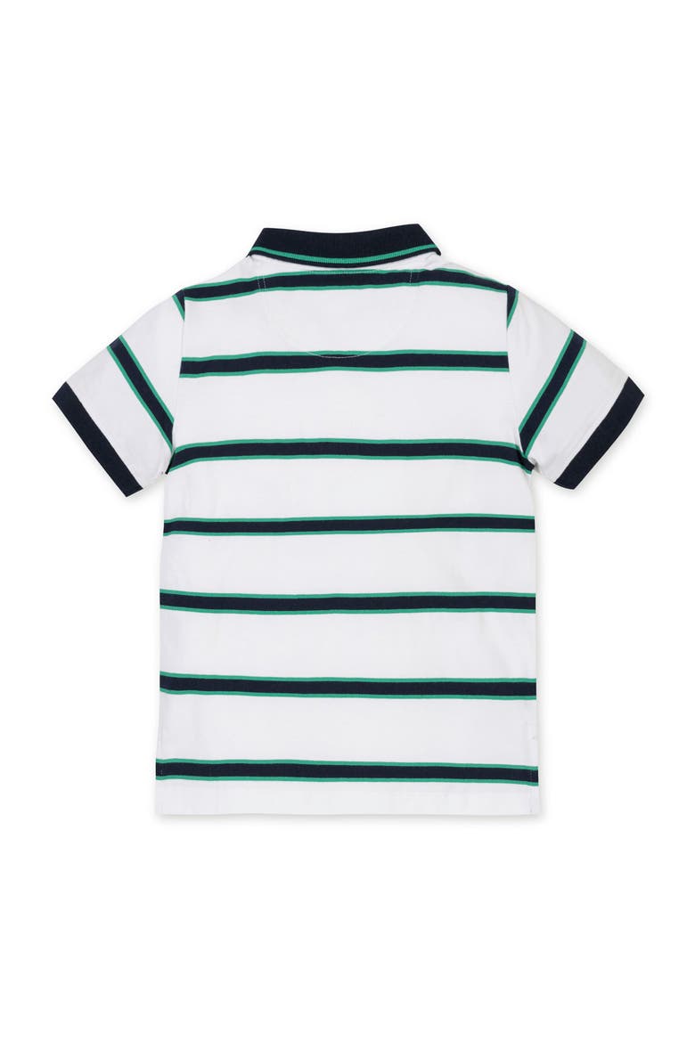 Kids' Organic Short Sleeve Jersey Polo, Alternate, color, Pickleball Stripe