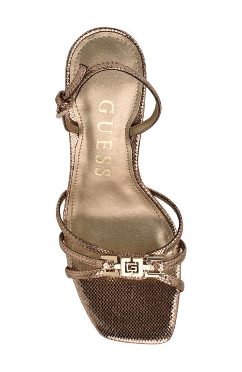Shop Guess Twilla Slingback Sandal In Gold