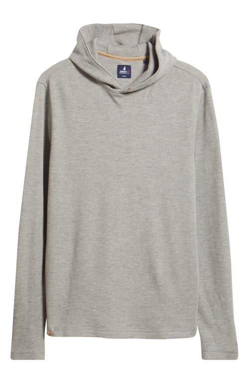 Johnnie-o Drayton Merino Wool Blend Hoodie In Gray