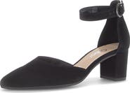 Gabor Ankle Strap Almond Toe Pump