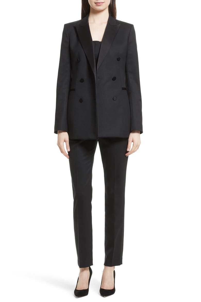Tuxedo Suit Pants, Alternate, color, BLACK