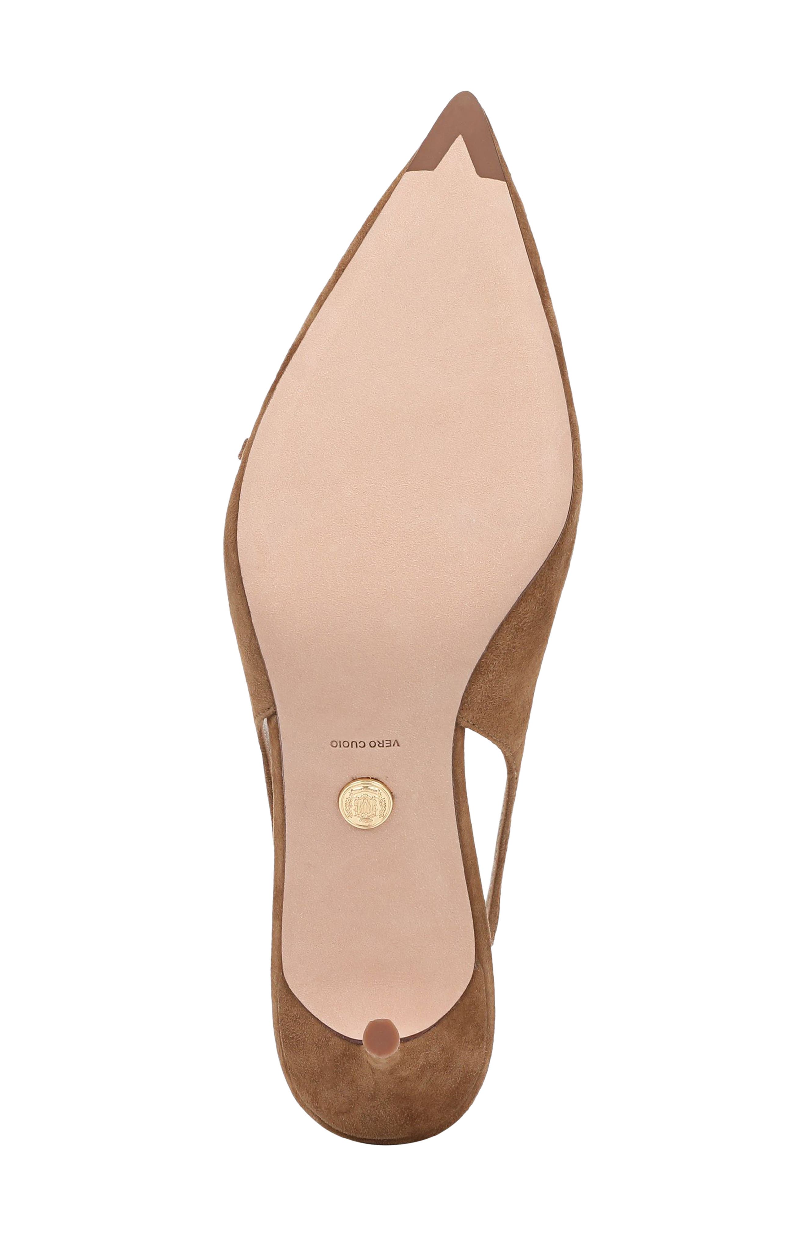 Veronica Beard Rashida Slingback Pointed Toe Pump, Alternate, color, Chestnut