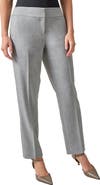 KASPER Flat Front Wide Waistband Slim Trouser Pants