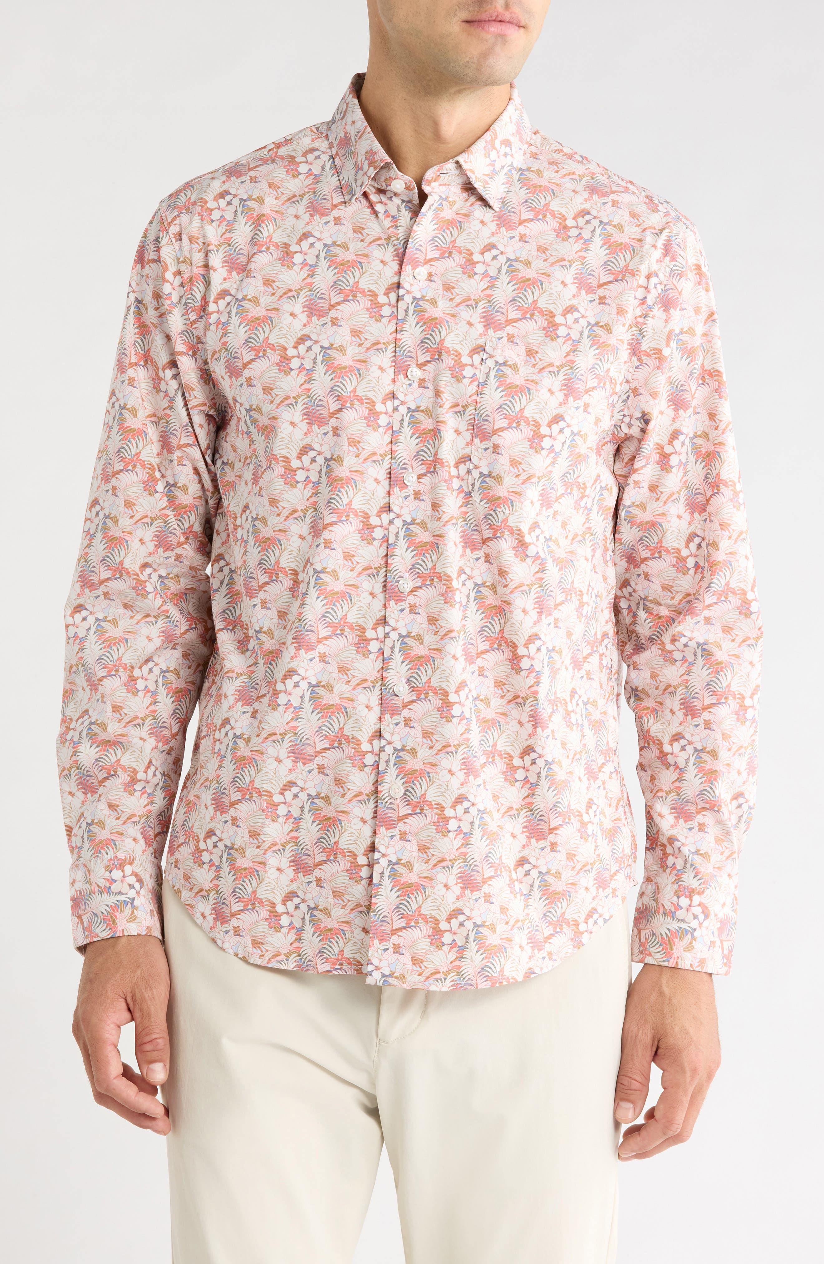 Sarasota Stretch Long Sleeve Button Up Shirt