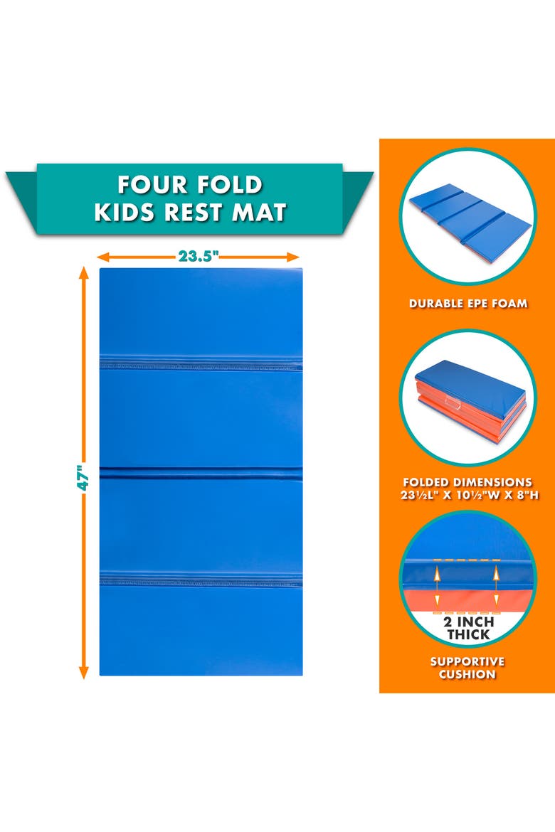 Four-Fold Kids Rest Mat, Alternate, color, 48 in