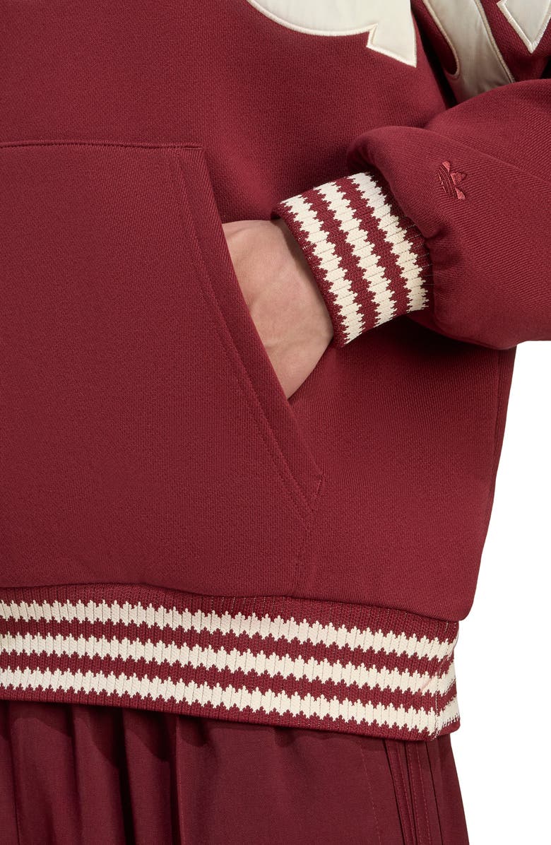 adidas Oversize Logo Hoodie, Alternate, color, Shadow Red