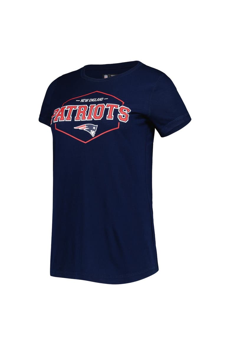 Women's Concepts Sport Navy/Red New England Patriots Badge T-Shirt & Pants Sleep Set, Alternate, color, Navy