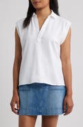 Frank & Eileen Sleeveless Collared Top