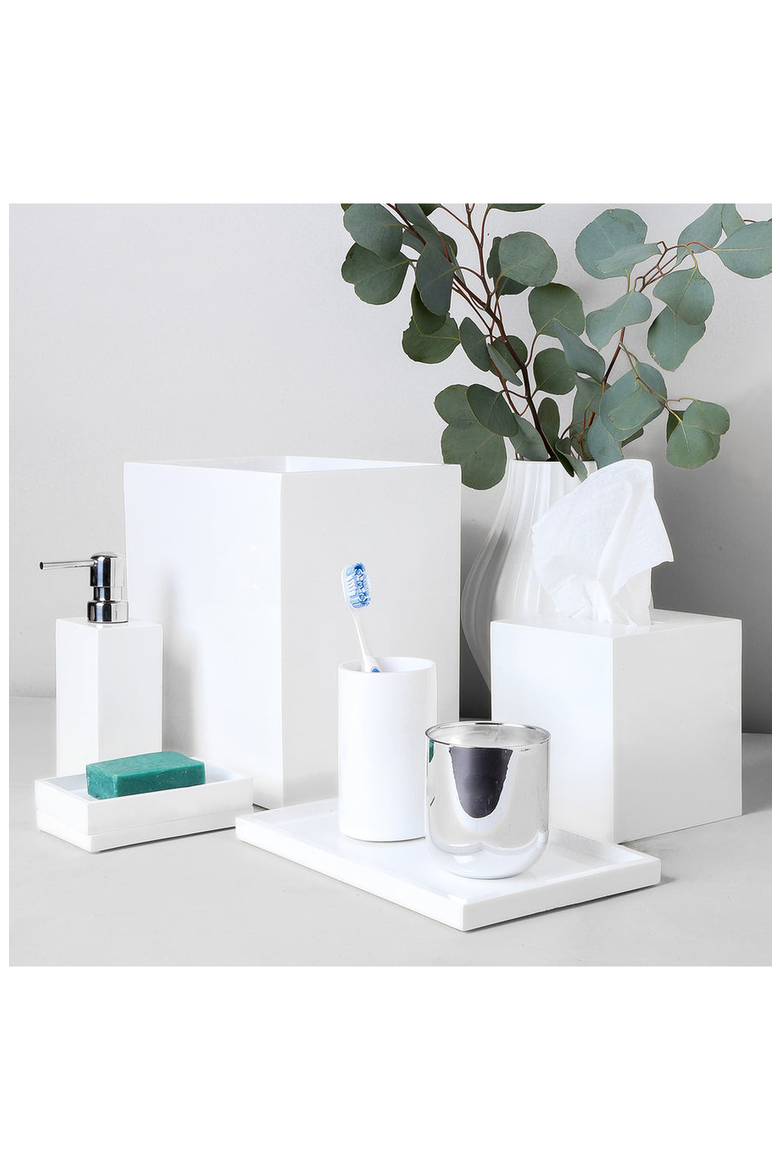 Lacquer Soap Dispenser, Alternate, color, White