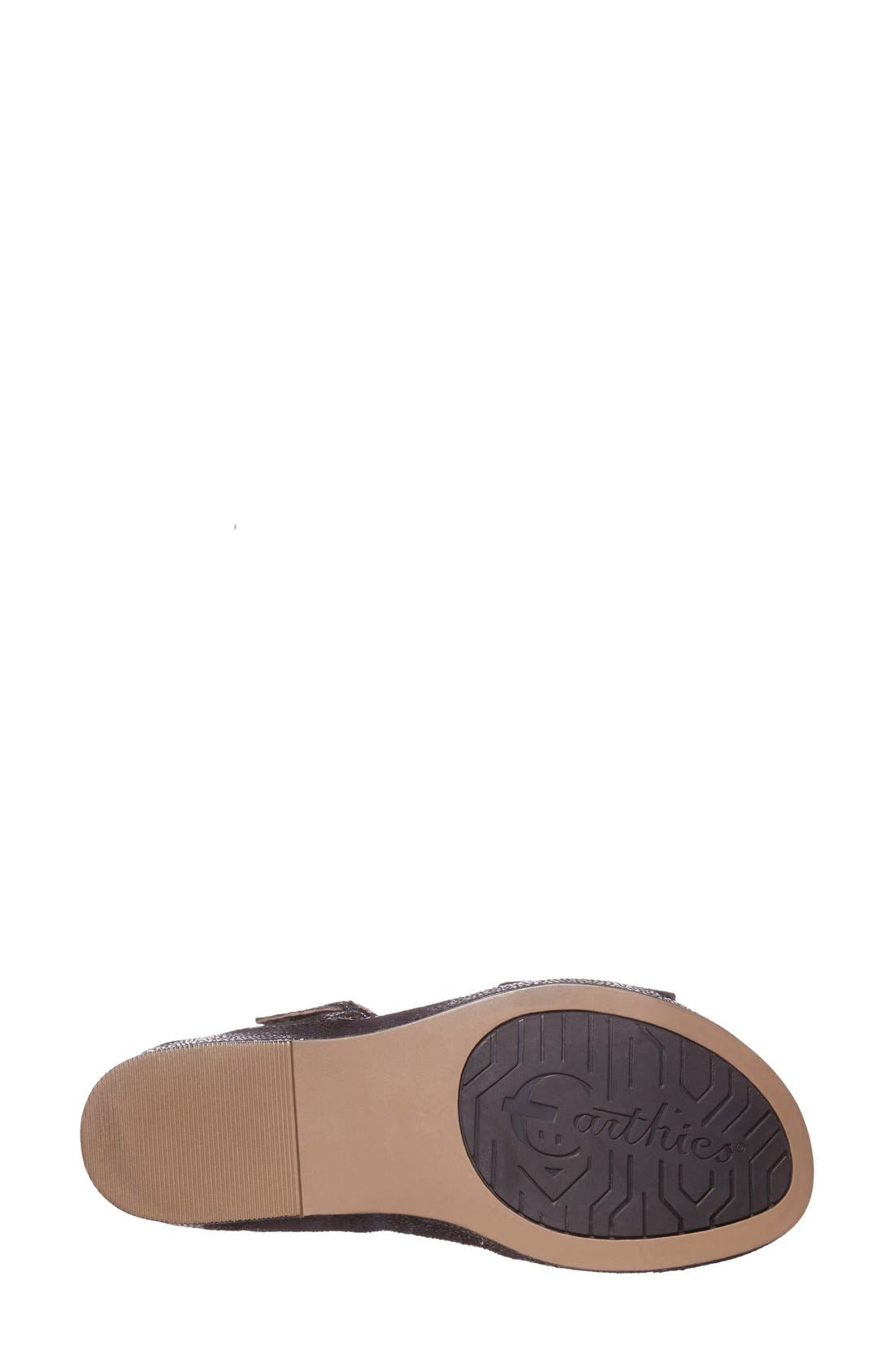 'Verdon' Crackle Leather Sandal, Alternate, color, BLACK CRACKED PRINTED SUEDE
