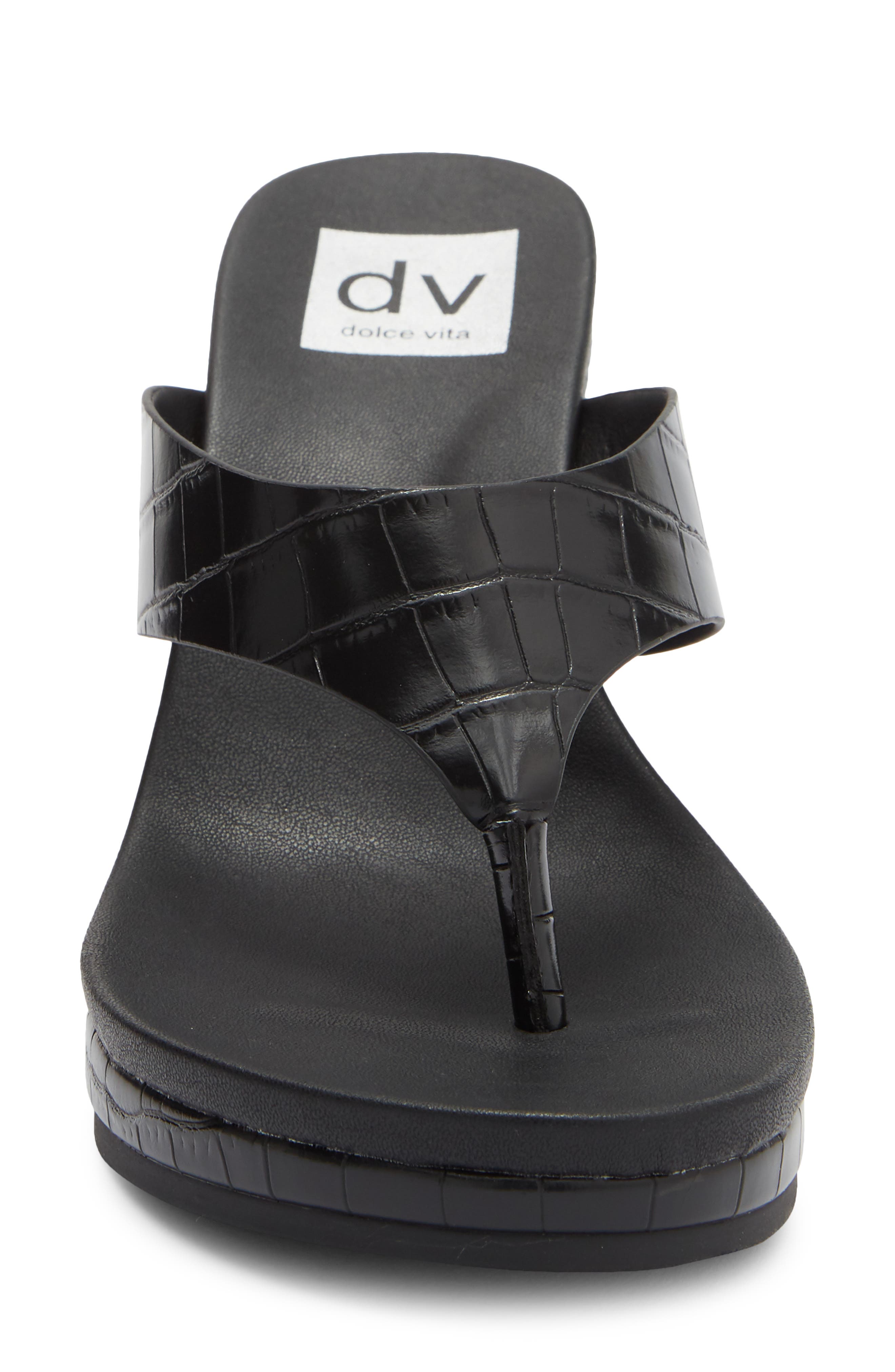 Cillie Wedge Sandal, Alternate, color, BLACK