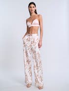 BCBGMAXAZRIA Animal Print Relaxed Pant