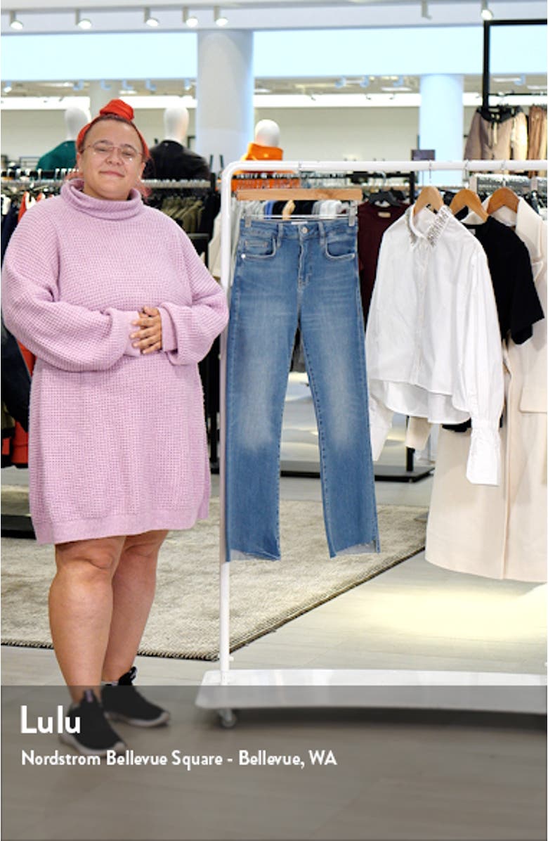 Le Crop Mini Boot Raw Step Hem Jeans, sales video thumbnail