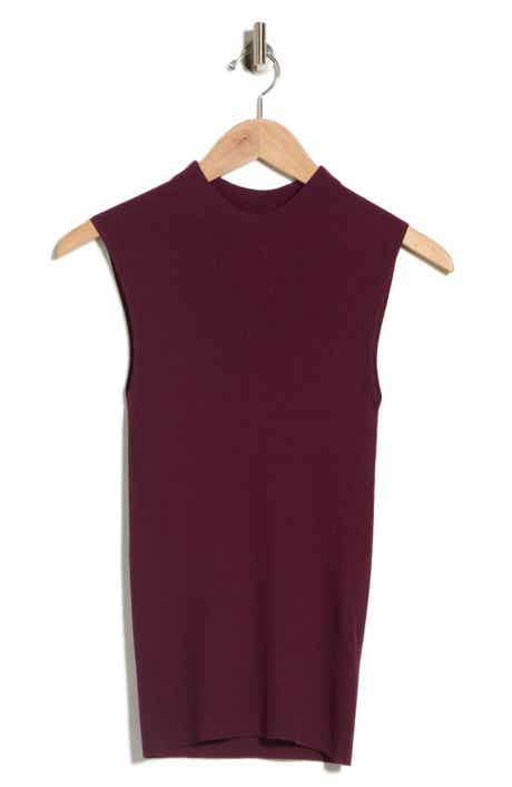 Feskies Rib Mock Neck Sleeveless Top
