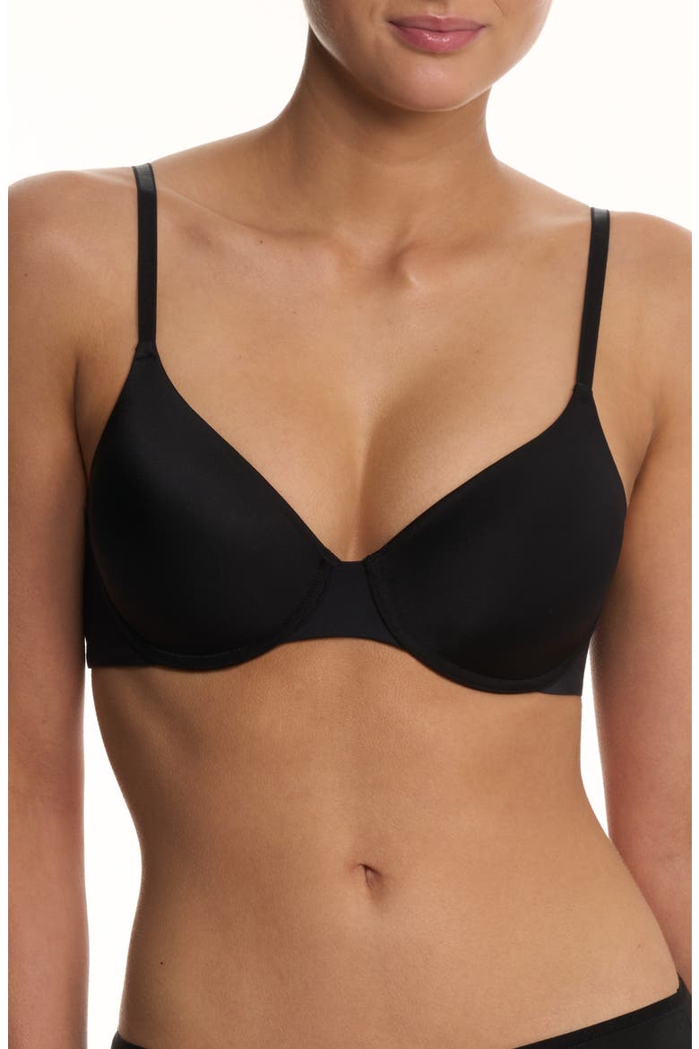 EverFit Seamless Convertible T-Shirt Bra, Main, color, BLACK