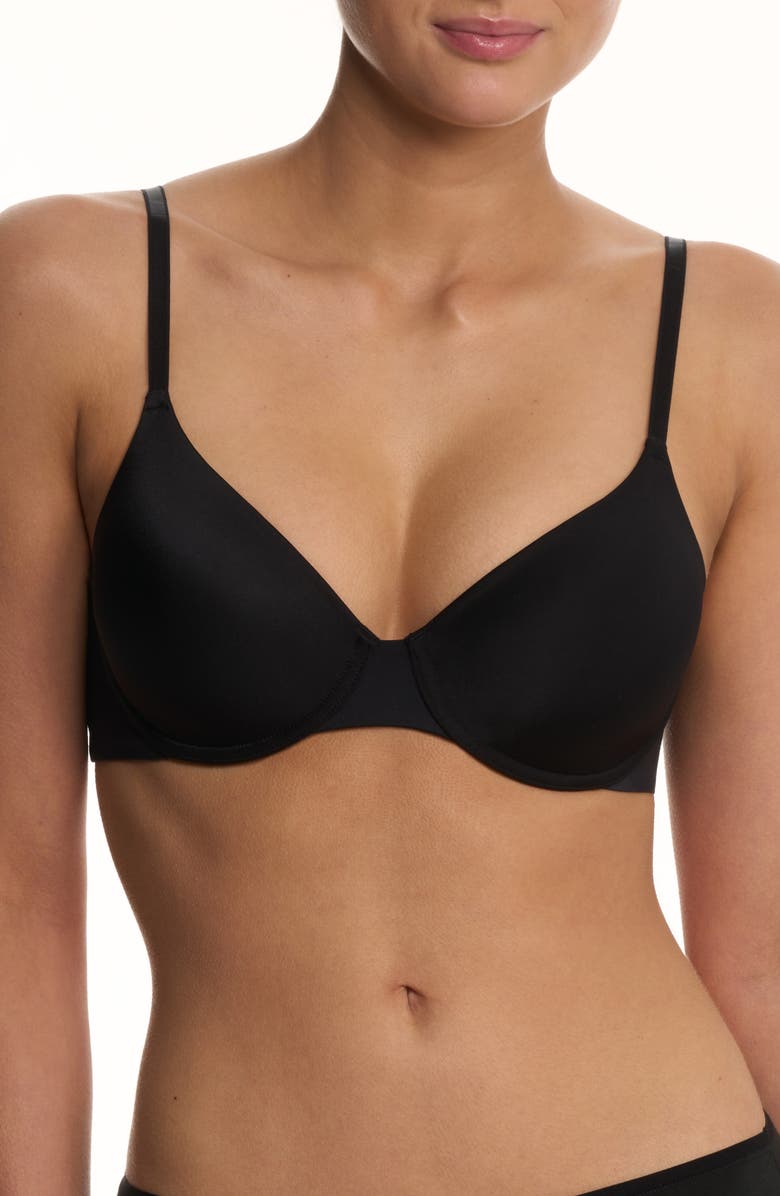Natori EverFit Seamless Convertible T-Shirt Bra, Main, color, Black
