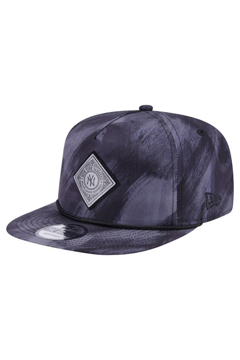 Men's New Era Navy New York Yankees Printed Golfer Snapback Hat, Main, color, Navy