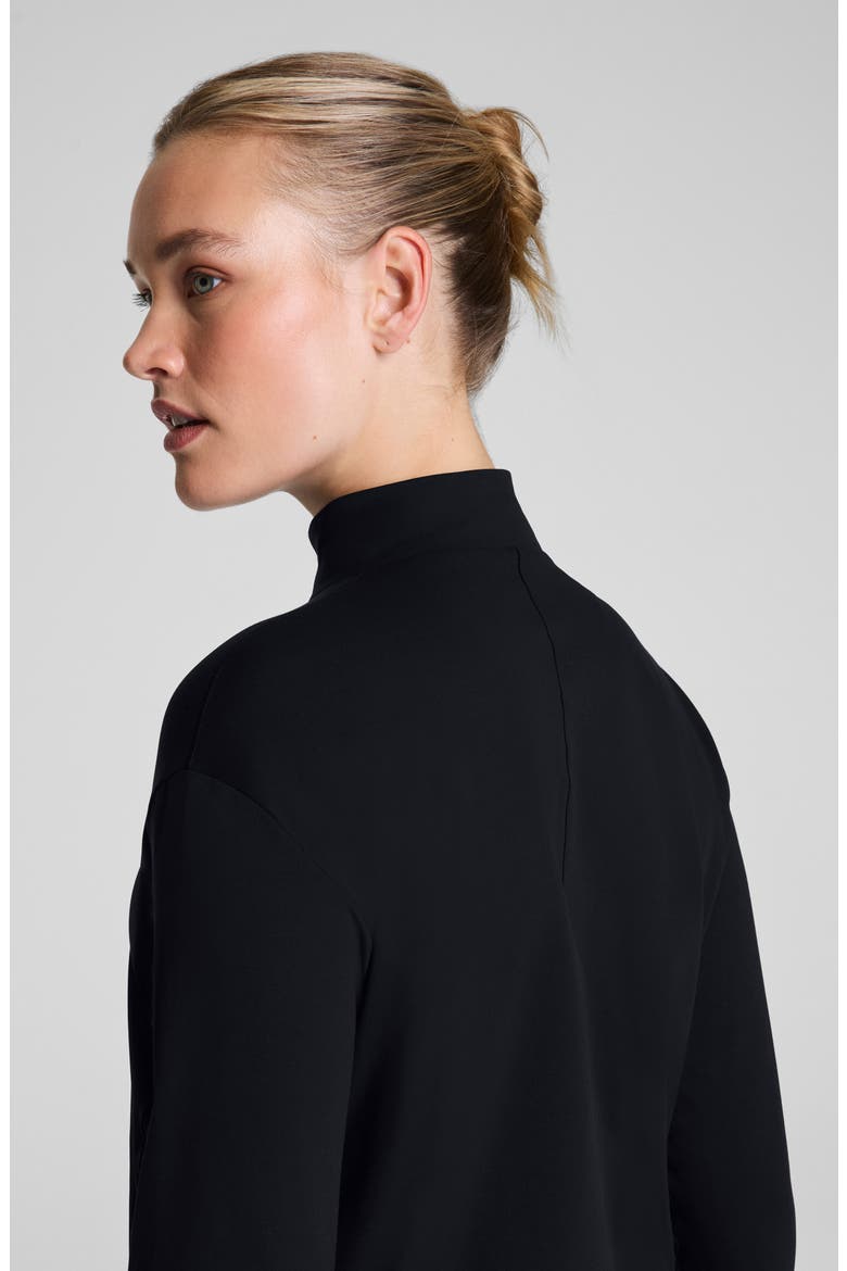Brushed Full Zip Jacket, Alternate, color, VERY BLACK
