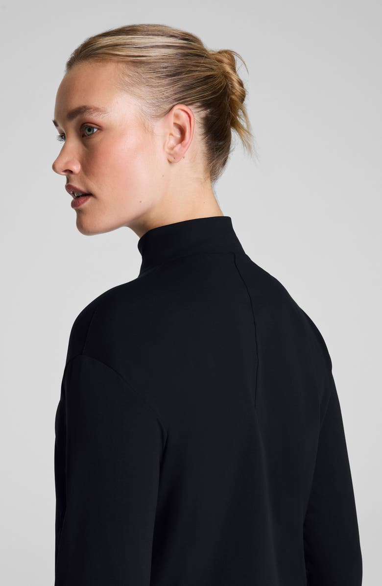 SPANX<sup>®</sup> Brushed Full Zip Jacket, Alternate, color, Very Black