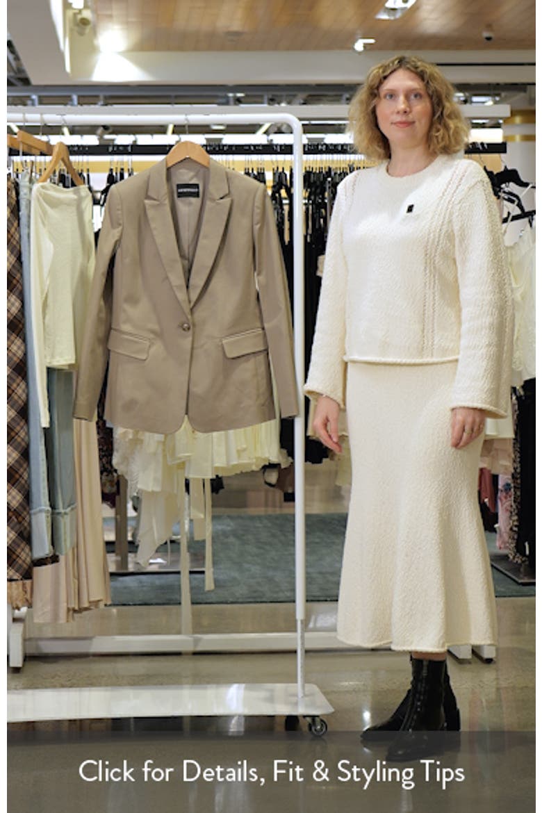 Cotton Couture One-Button Blazer video