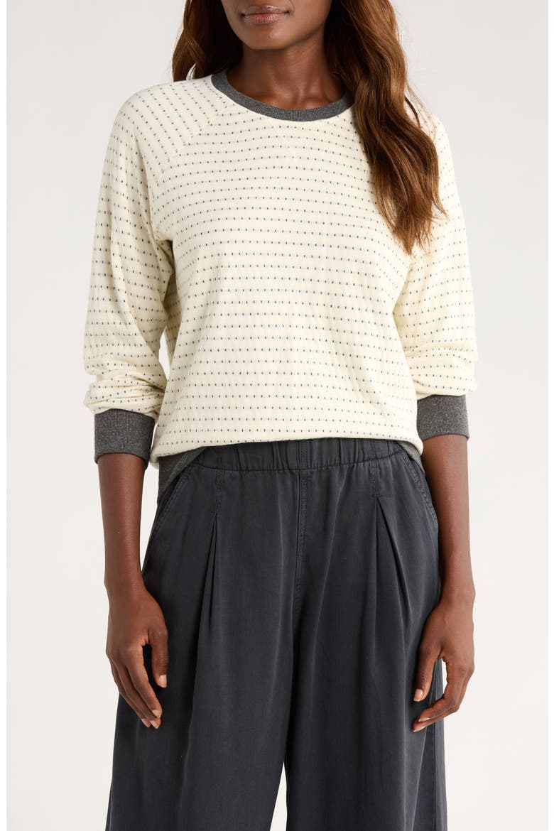 Reversible Raglan Sleeve Top, Main, color, HEATHER GREY