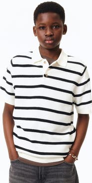 H&M Waffle-knit Polo Shirt