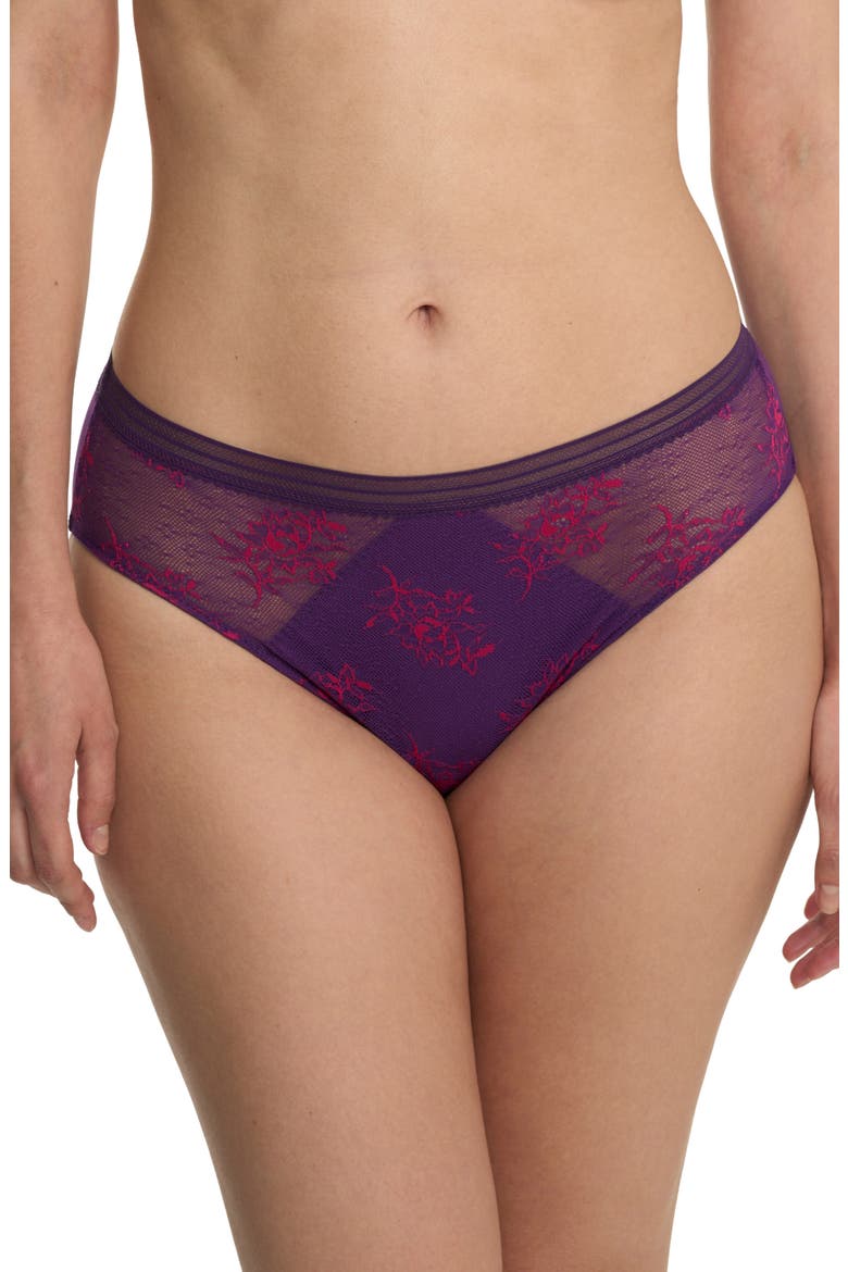 Love Lace Hipster Panties, Main, color, VIVID GRAPE/ SAKURA
