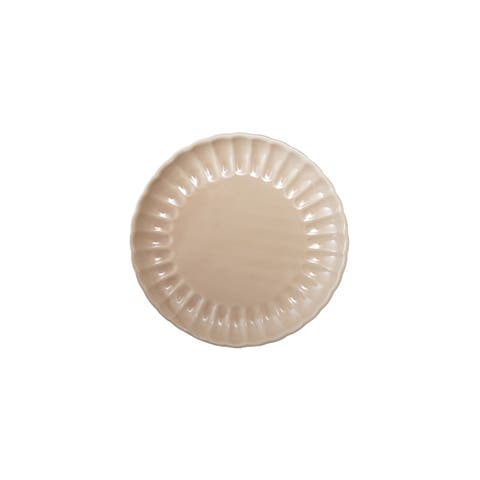 Fluted Plate with Reactive Glaze