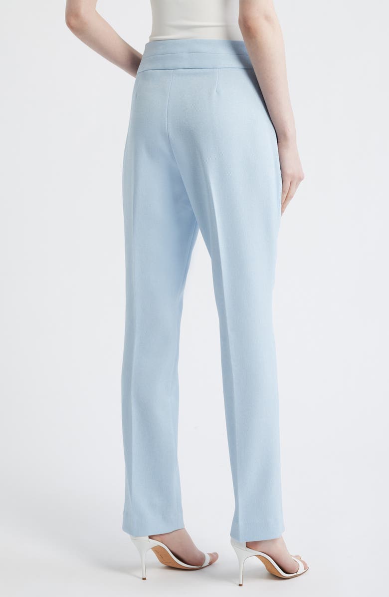 Tahari ASL Bell Bottom Pants, Alternate, color, Ice Blue