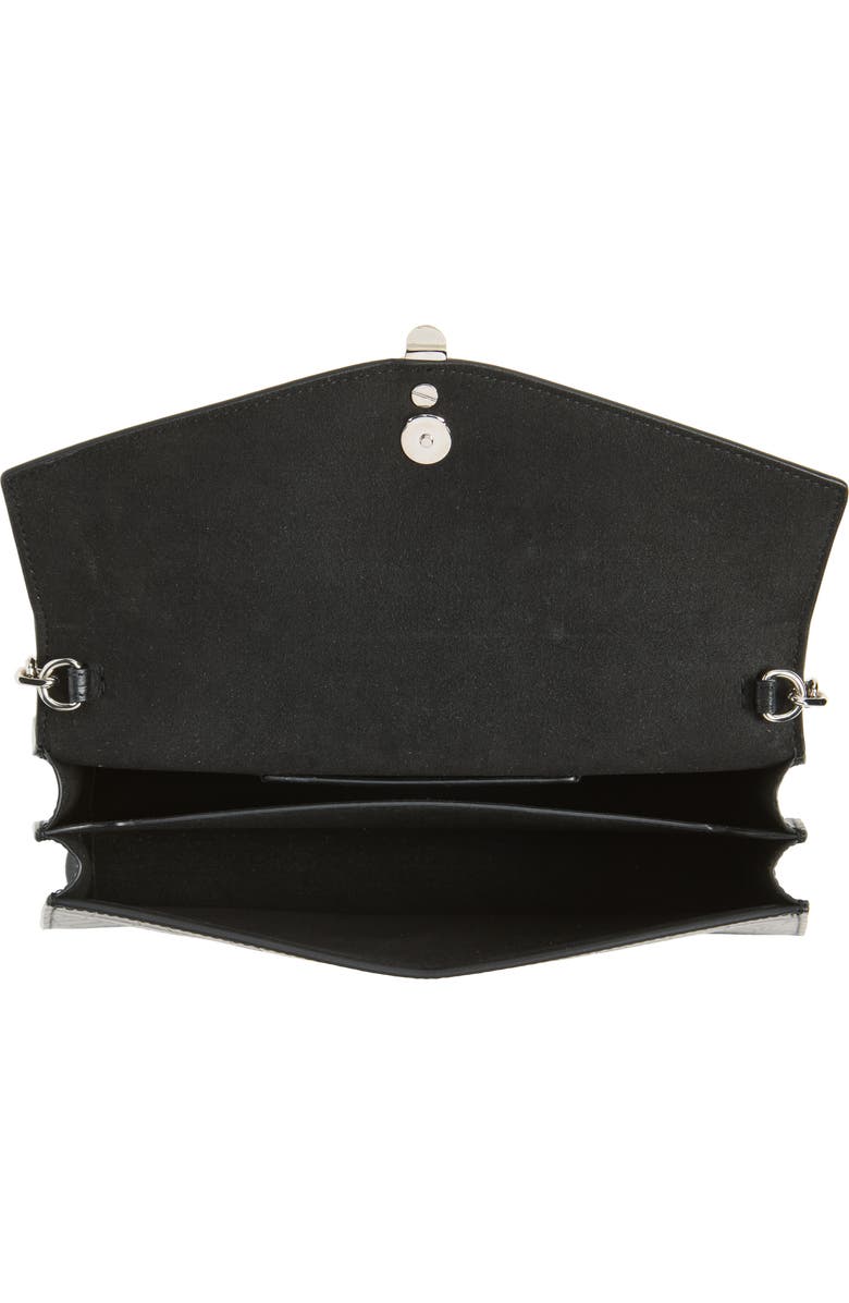 McQueen Skull Top Handle Bag, Alternate, color, Black