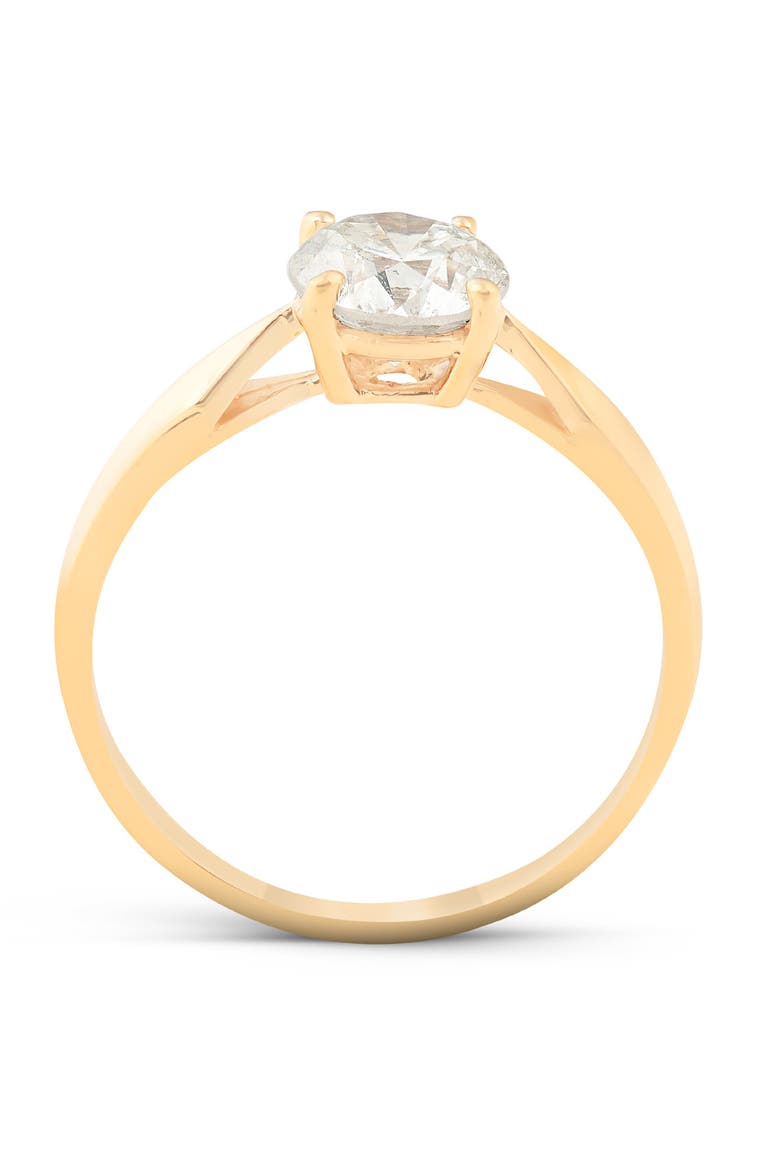 Certified 1 1/2Ct Solitaire Diamond Engagement Ring 14k Gold Lab Grown, Alternate, color, 14k Yellow Gold