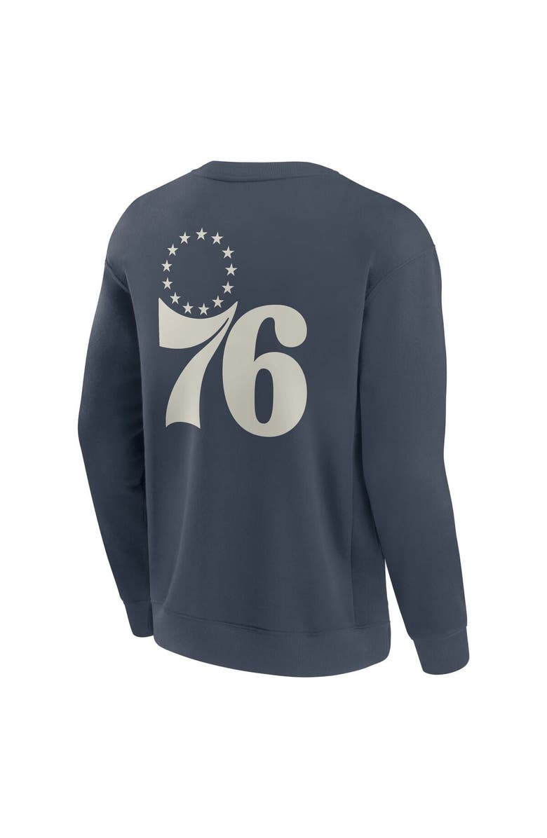 FANATICS Men's Fanatics Blue Philadelphia 76ers Elements Future Ground Lettering Pullover Sweatshirt, Alternate, color, Blue