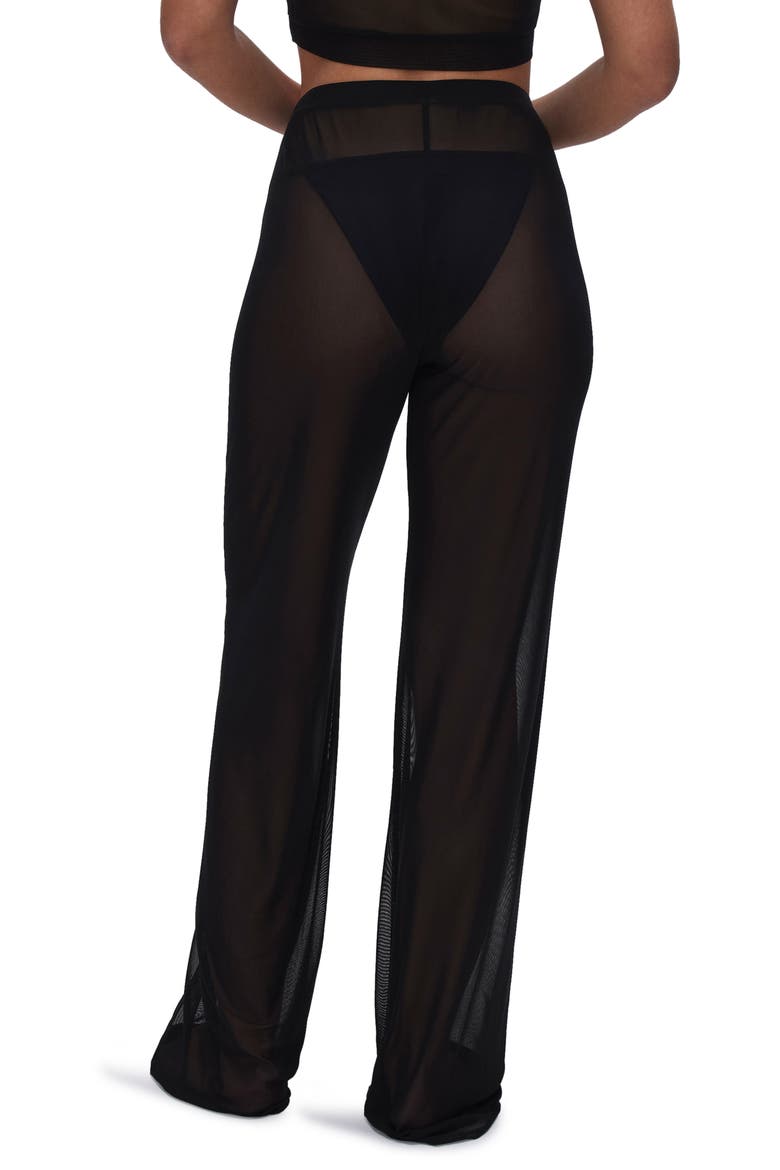 Mesh Wide Leg Pant, Alternate, color, BLACK001