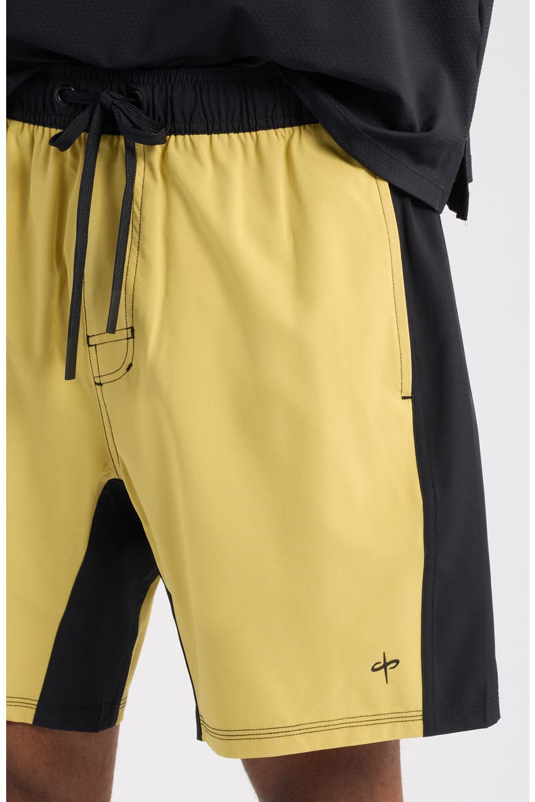 Tempo Wordmark Performance Shorts, Alternate, color, GOLD