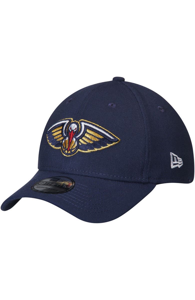 New Era Men's New Era Navy New Orleans Pelicans Team Classic 39THIRTY Flex Hat, Main, color, Navy