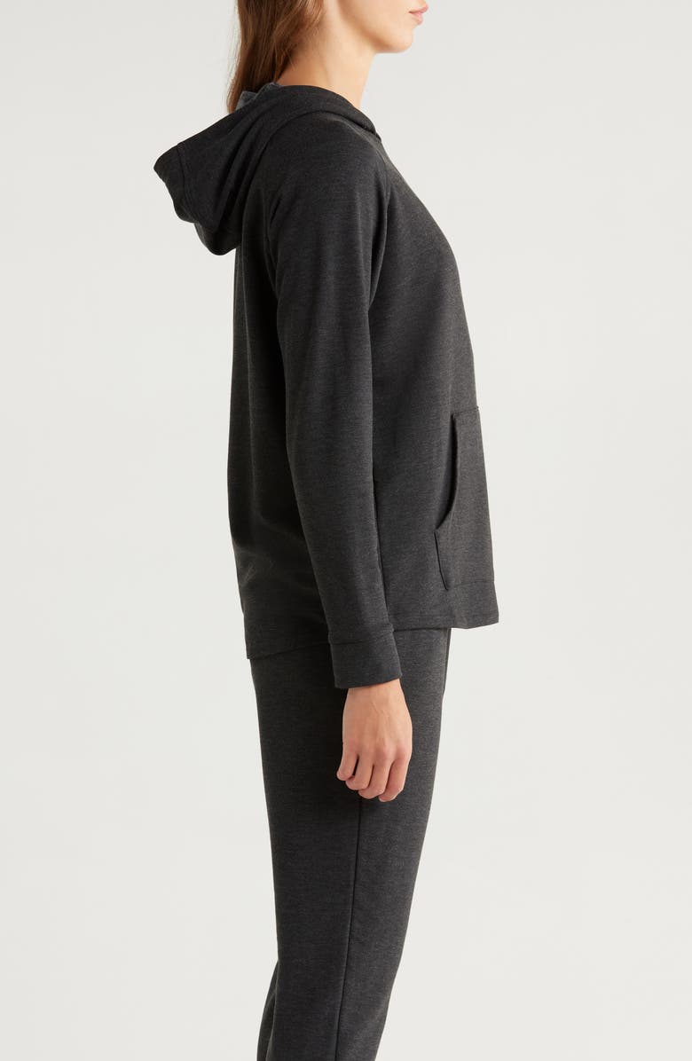 Free Fly Lightweight Fleece Hoodie, Alternate, color, Heather Black