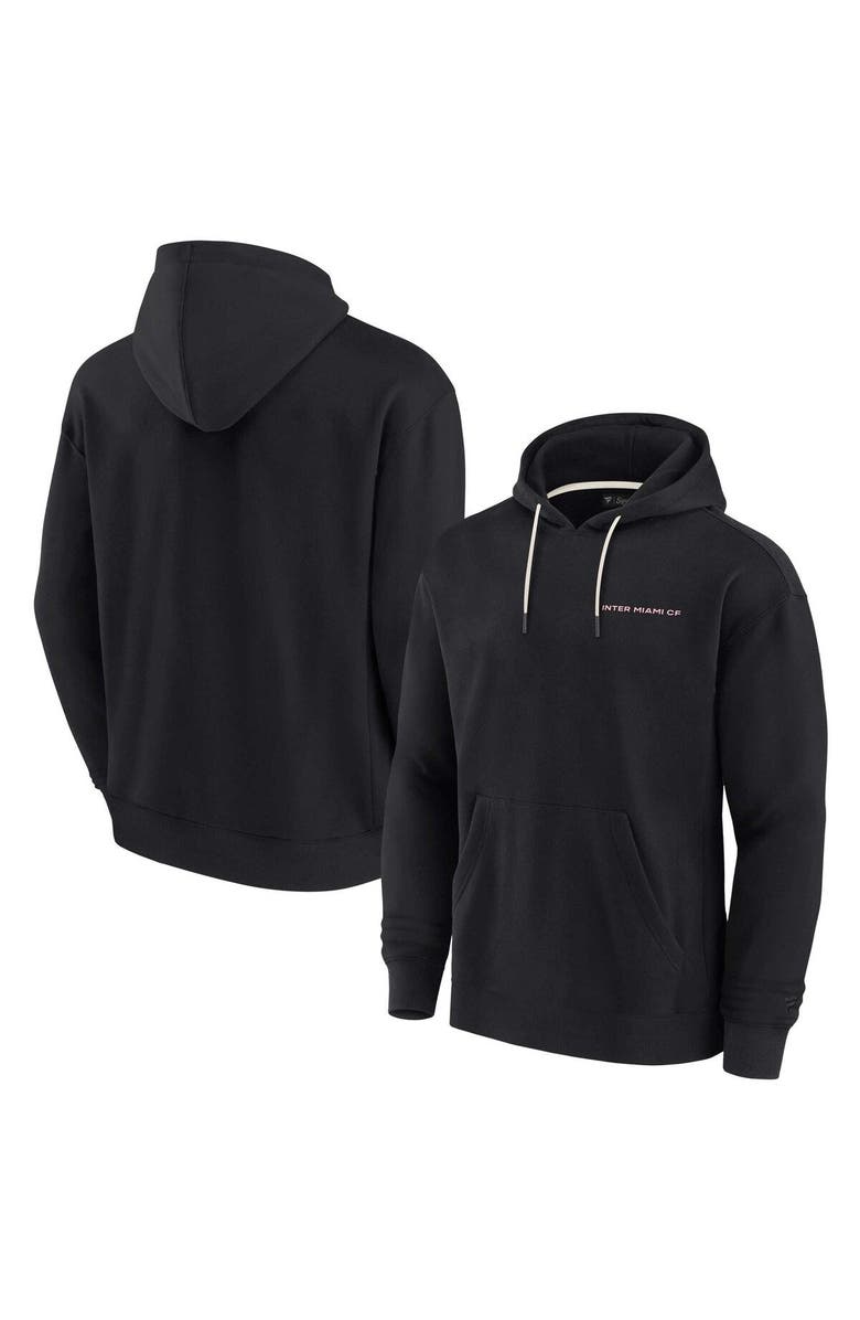 Fanatics Signature Unisex Fanatics Signature Black Inter Miami CF Elements Super Soft Fleece Pullover Hoodie, Main, color, Black