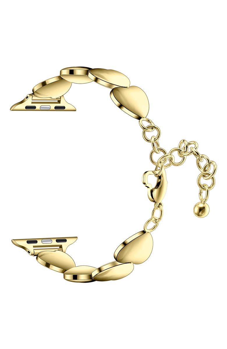 Posh Tech Lover Heart Bracelet, Alternate, color, Gold
