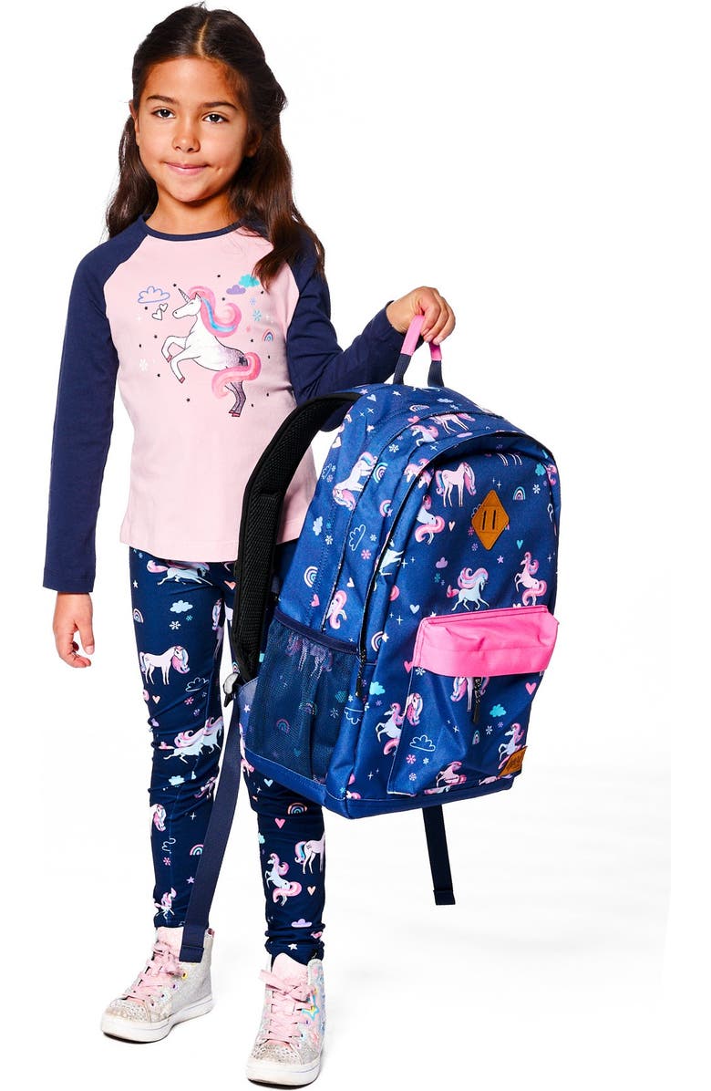 Deux par Deux Kids Backpack Unicorn, Main, color,