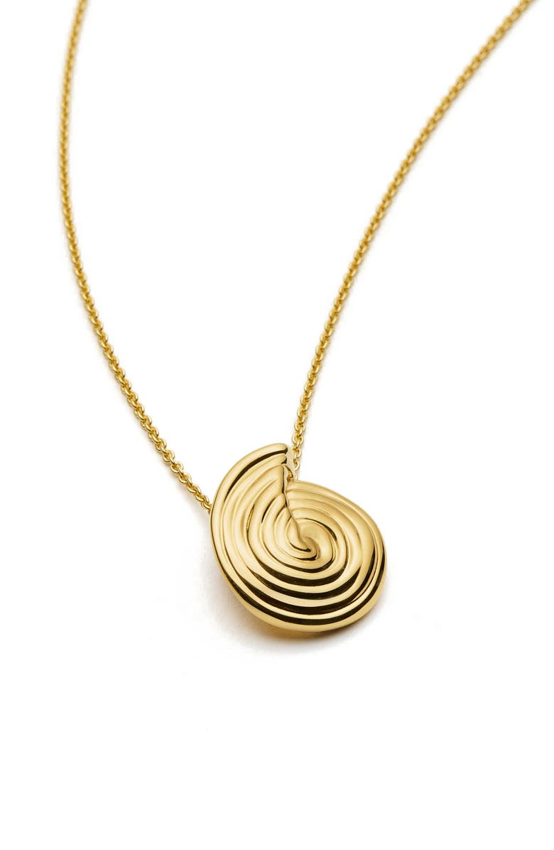 Missoma Mini Spiral Pendant Necklace, Alternate, color, Gold