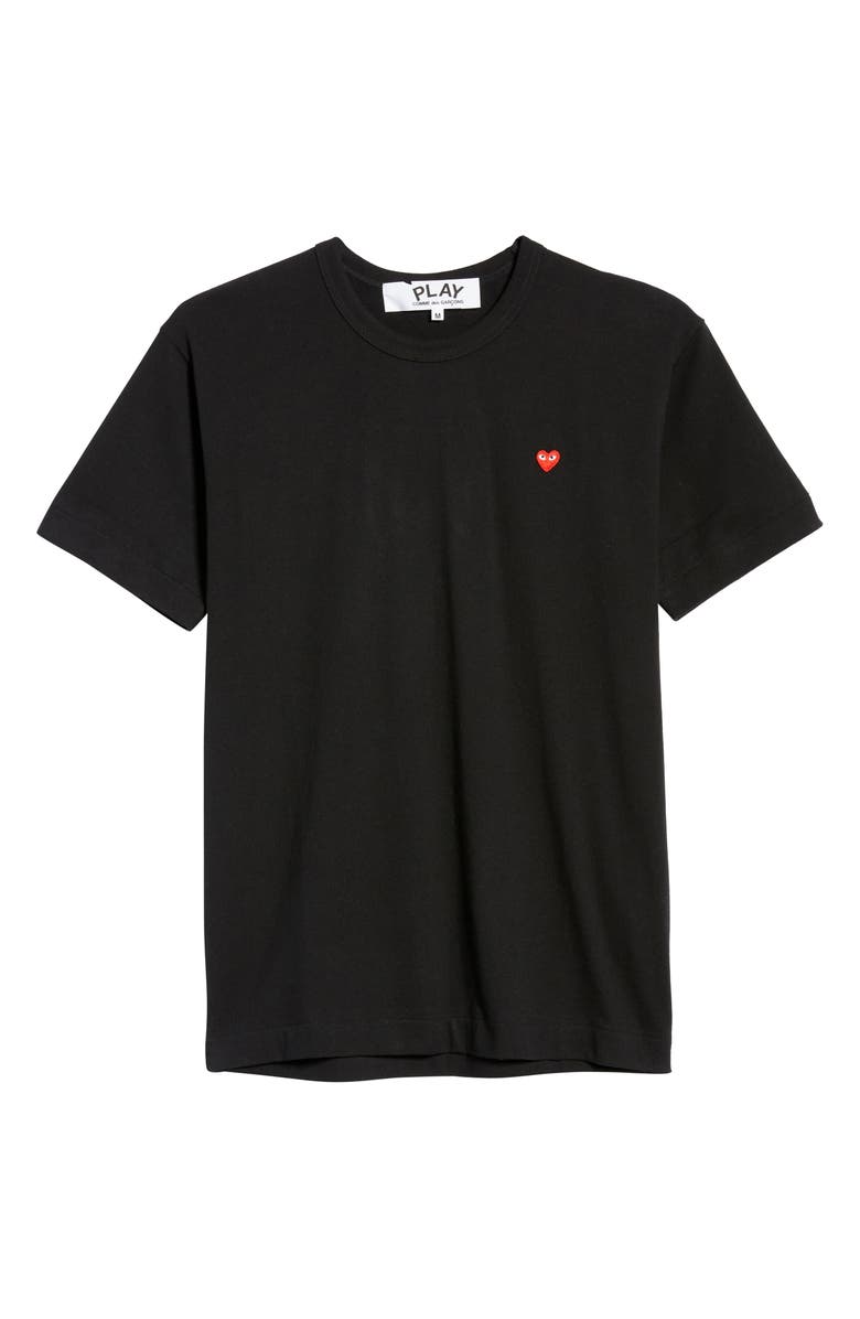 Comme des Garçons PLAY Embroidered Cotton T-Shirt, Alternate, color, 
