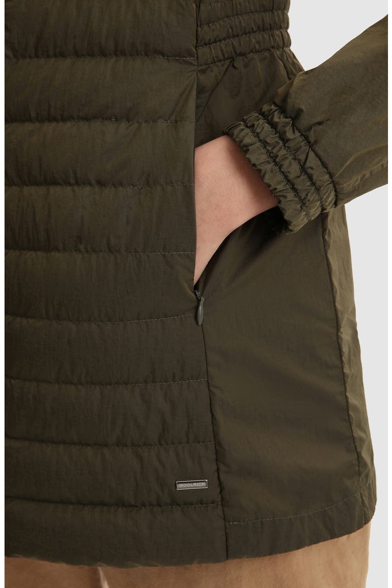 Violet Water Repellent Down Parka, Alternate, color, ARMY OLIVE